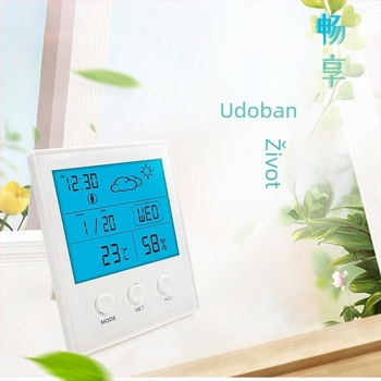 CH-904 Unutarnji mjerni uređaj za temperaturu i vlage s velikim digitalnim zaslonom i alarmom; Razlučivost: temperatura 1°C, vlaga 1% RH