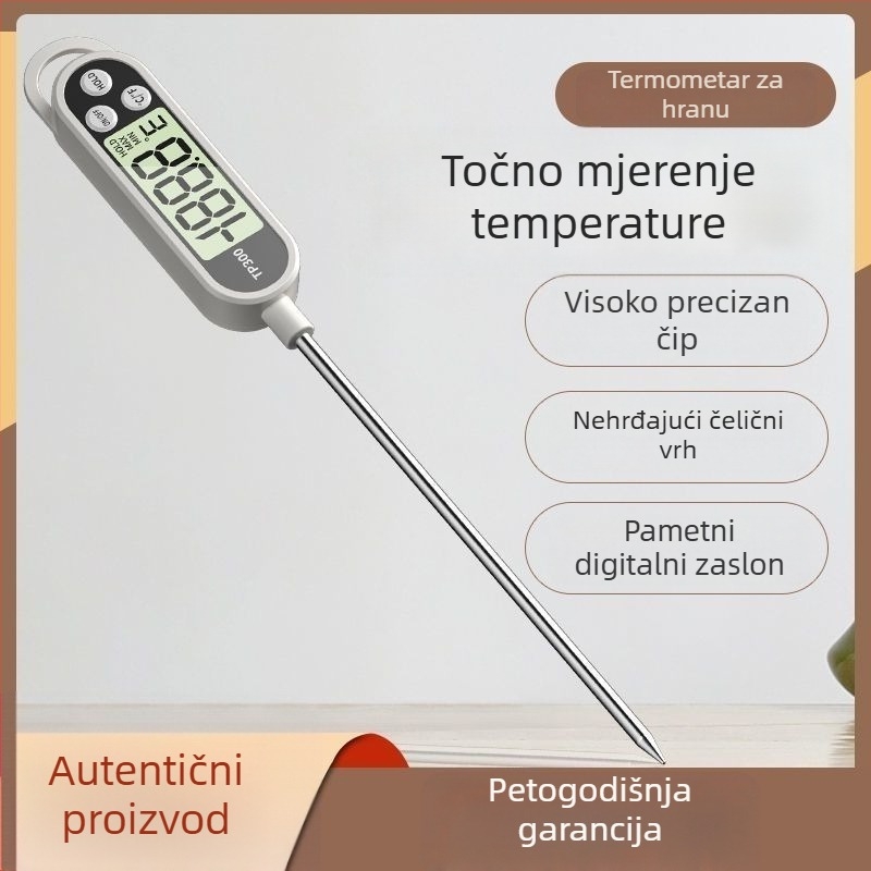 Sondni termometar za bebino mlijeko, kućna upotreba u kuhinji, visokoprecizan, višenamjenski za temperaturu vode i ulja