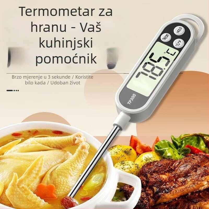 Sondni termometar za bebino mlijeko, kućna upotreba u kuhinji, visokoprecizan, višenamjenski za temperaturu vode i ulja