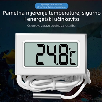 digitalni higrometar s sondom – temperatura i vlaga, unutarnja uporaba, temperatura vode u akvariju