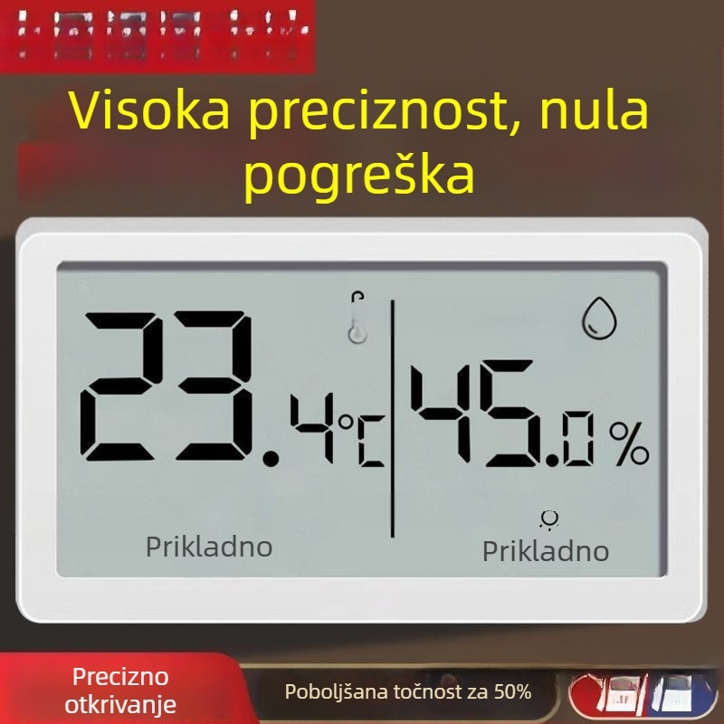 Otter higrometar i unutarnji termometar, zidni, za dječju sobu, mjerenje temperature i vlage