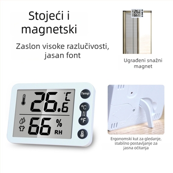 Qince sobni termometar s prilagodljivim postavkama