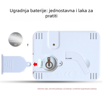Qince sobni termometar s prilagodljivim postavkama