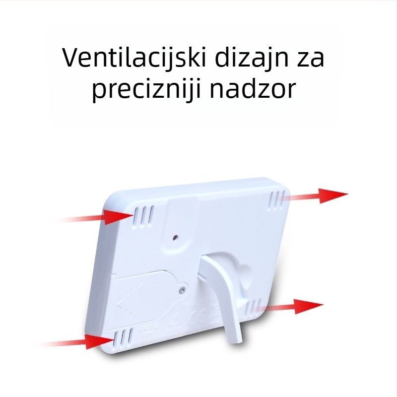 Qince sobni termometar s prilagodljivim postavkama
