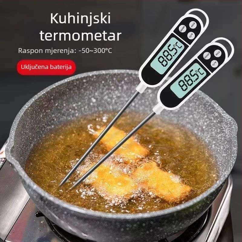Tuoxin termometar za ulje, bocu mlijeka i pečenje — otporan na visoke temperature, pogodan za sojino mlijeko i mlijeko u prahu