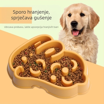 Posude za kućne ljubimce za pse i mačke s dizajnom protiv gušenja i sporog hranjenja, plastične, marke Cute, paket od 40 komada