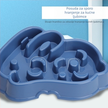 Posude za kućne ljubimce za pse i mačke s dizajnom protiv gušenja i sporog hranjenja, plastične, marke Cute, paket od 40 komada