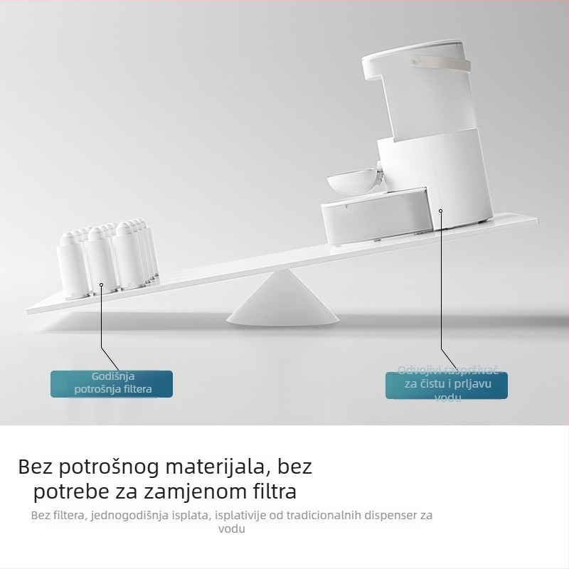 Dispenser za vodu za kućne ljubimce s kontrolom putem aplikacije, odvojiva konstrukcija, pogodan za mačke i pse, bez kamere