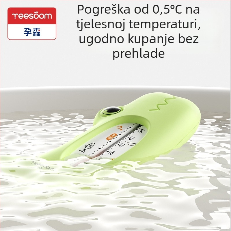 Termometar za vodu za bebe: dvostruke namjene – termometar za kupanje i sobnu temperaturu, za novorođenčad