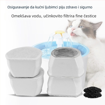 Filter za mačju fontanu s aktivnim ugljem i smolom – zamjenski filtr za pročišćavanje vode