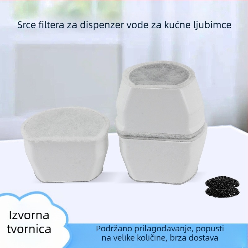 Filter za mačju fontanu s aktivnim ugljem i smolom – zamjenski filtr za pročišćavanje vode