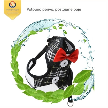 Povodac za psa i prsluk s mašnicom za male i srednje pse