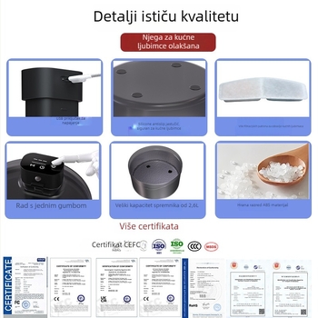 Fontana za vodu za kućne ljubimce s filtracijom, bežični, cirkulacija vode, kapacitet 2.6 L, odvajanjem, baterija 4000 mAh, pogodna za mačke i pse