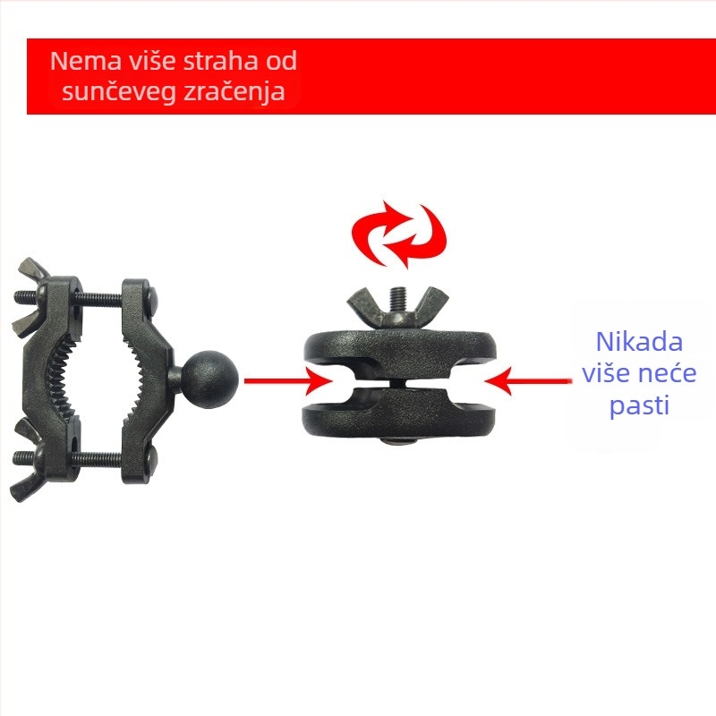 Držač palubne kamere 360° za retrovizor, polukružni visi držač sa zubom morsko-psa za kačenje, plastični, marka Xinyisheng, model Consultation, kompatibilan s Consultation