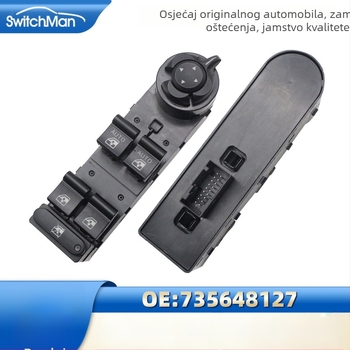 Skupina prekidača za podizanje stakla za Jeep Renegade/Compass 15-21, 12V, 735648127, kod 01.038.381