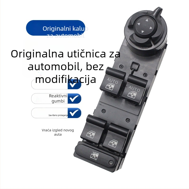 Skupina prekidača za podizanje stakla za Jeep Renegade/Compass 15-21, 12V, 735648127, kod 01.038.381