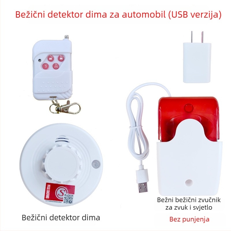 Dimni alarm za kamione RA-103WX, 5V, 360° detekcija, bežični, domet 50 m