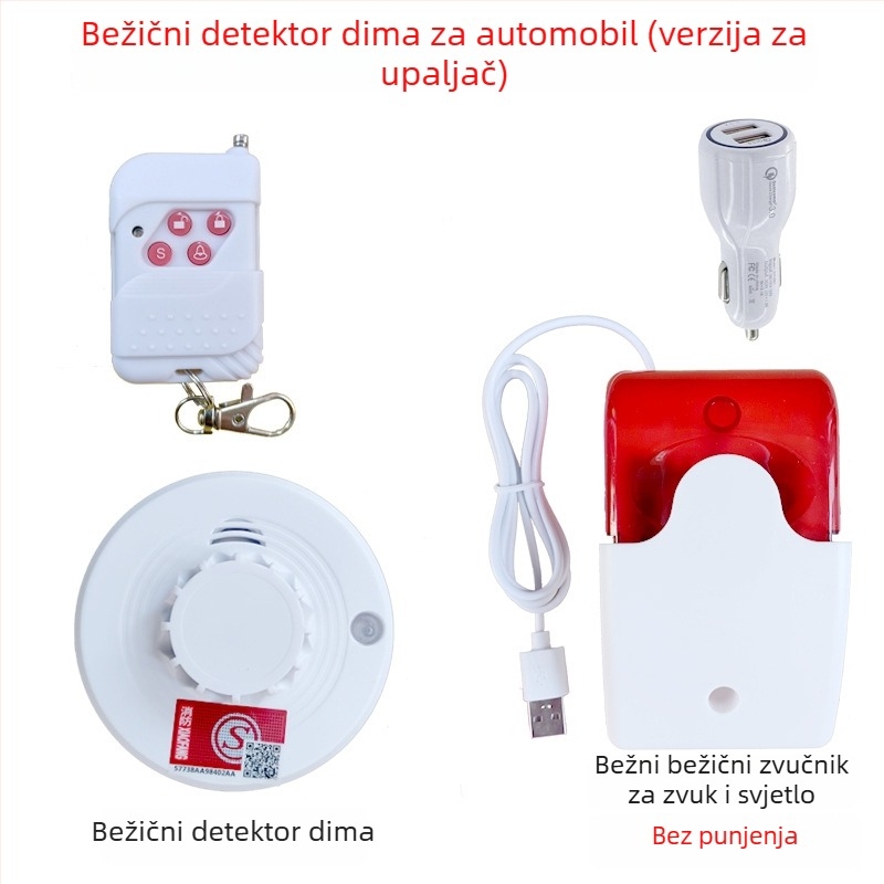 Dimni alarm za kamione RA-103WX, 5V, 360° detekcija, bežični, domet 50 m