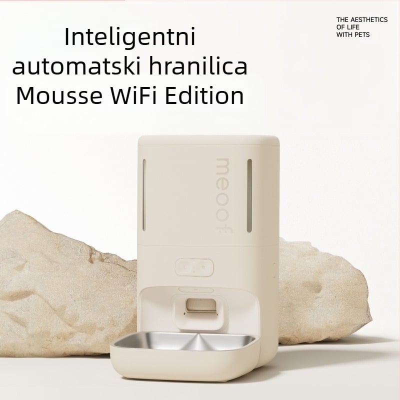 Bežični pametni automatski hranilnik za mačke i pse s tajmerom i upravljanjem putem aplikacije
