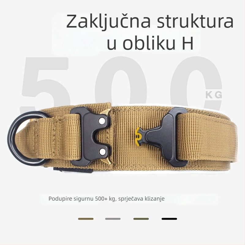 Prilagodljiva ogrlica za pse od najlonsko-titanijskog legura, marka Lunguigi; proširivi dizajn