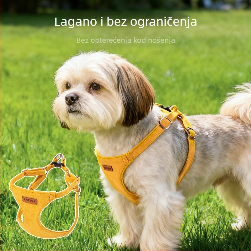 Prsluk za psa – velur, podesiv, anti-rupture, povlačni – Neighbor Puppy
