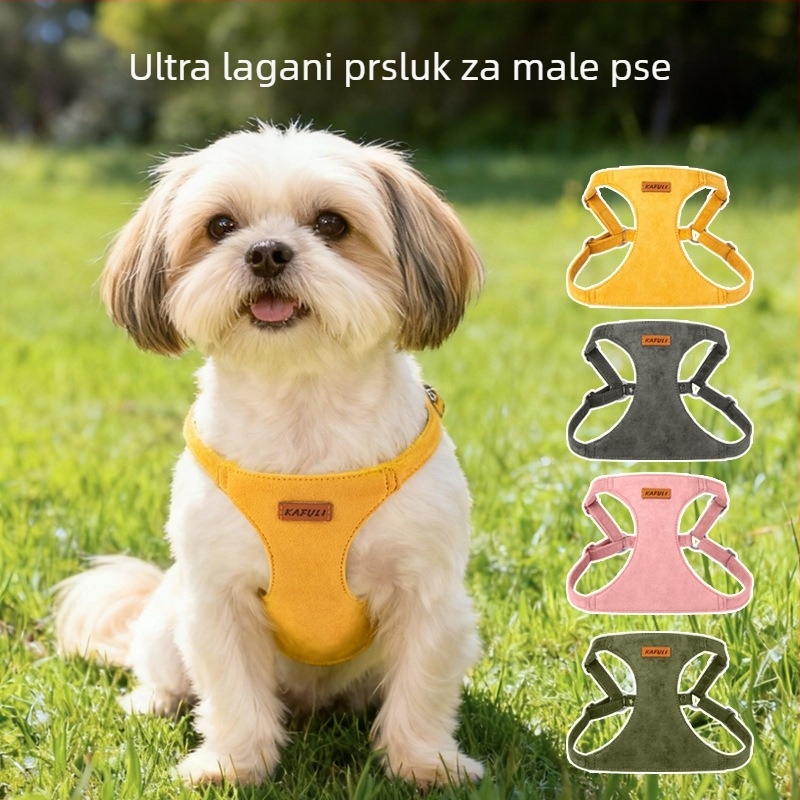 Prsluk za psa – velur, podesiv, anti-rupture, povlačni – Neighbor Puppy