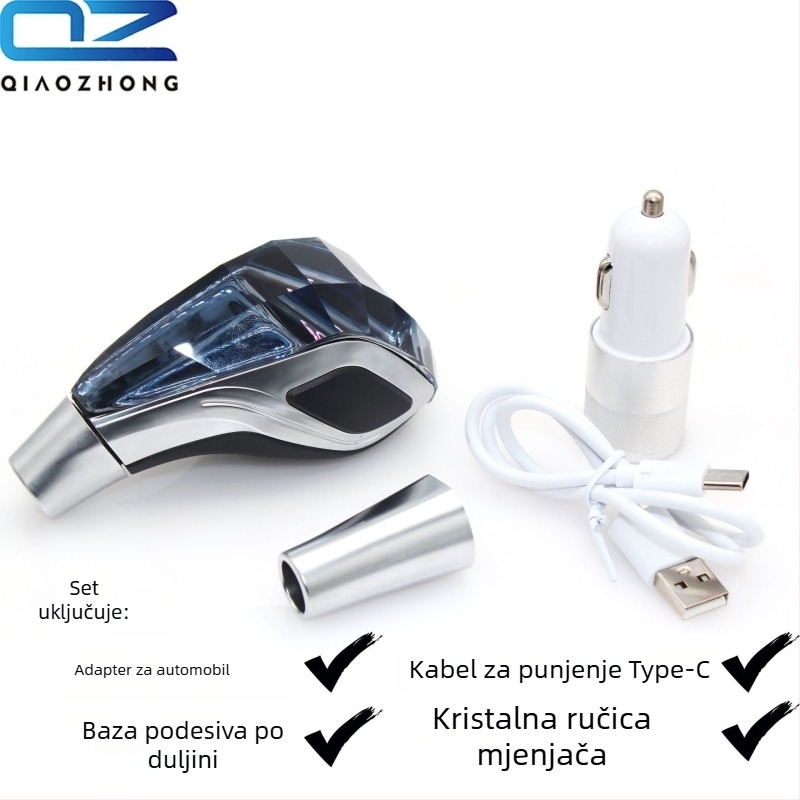 LED kristalna ručica mjenjača za automatski mjenjač, kompatibilna s Toyota, Nissan i Volkswagen