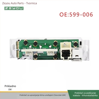 NMN 599-006 Panel klima za Chevrolet GMC, brojevi 9378805, 16231165, 16238885, 16240105, kompatibilan s Chevrolet GMC i univerzalnim GM Chevrolet, prilagodba na zahtjev