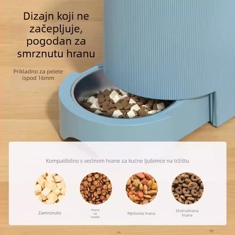 MPETS Automatska posuda za vodu i hranjenje za mačke — Integrirana posuda za vodu i hranu; Materijal PP; Komplet automatskog hranjenja