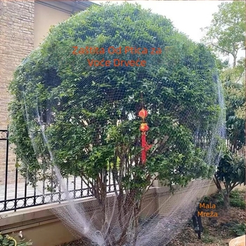 Najlonska mreža za zaštitu voćaka od ptica – mreža za jedno stablo (trešnja, grožđe)