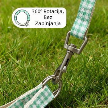 Povodac za psa i postroj, tekstilni materijal, Yunhong marka, fiksna duljina