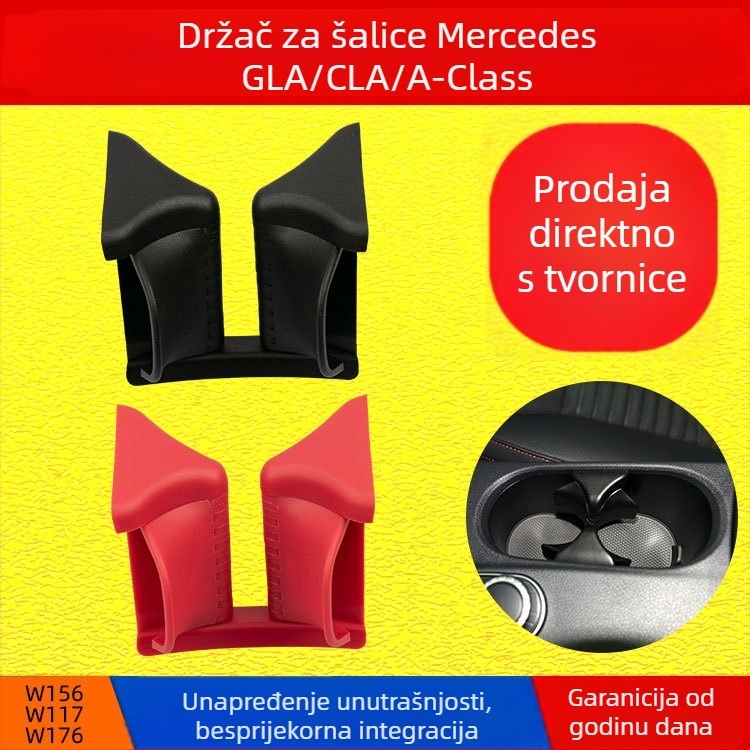 Držač čaše u naslonjaču za Mercedes-Benz A-Class W176/W156/W117, kompatibilan s CLA i GLA modelima — Marka: oukachi/Okachi