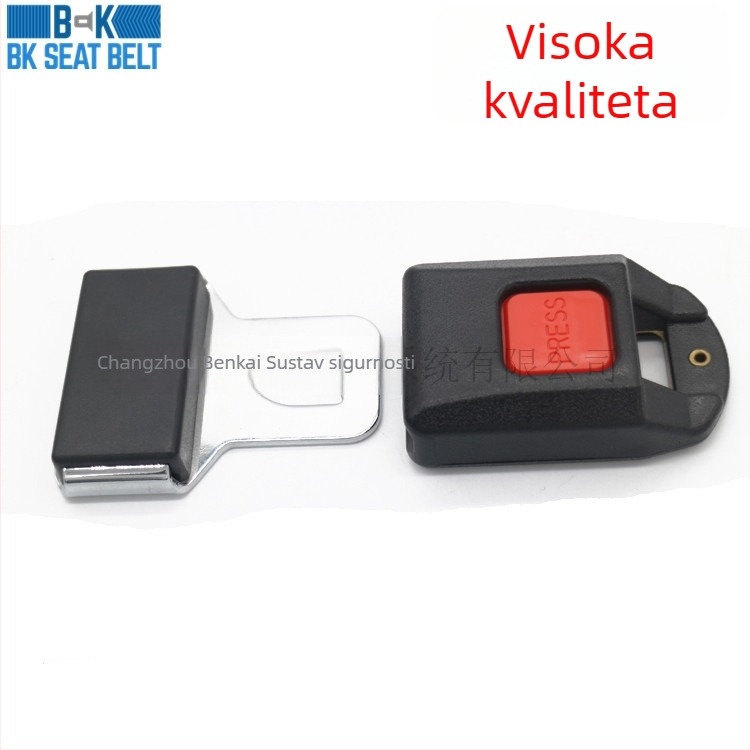 Auto sigurnosni kopča za pojas BKSK 112 – Marka: Benkai; Materijal: 45# čelik i visokokvalitetna poliesterska traka; Povezivanje: dvopunktni tip; Kompatibilno s modelima: 12, četverotočka električno vozilo, putnički automobil