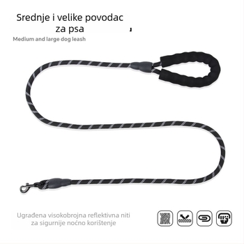 Povodac za psa - elastičan, reflektivan, poliesterski (Značka FAX)