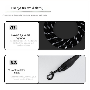Povodac za psa - elastičan, reflektivan, poliesterski (Značka FAX)