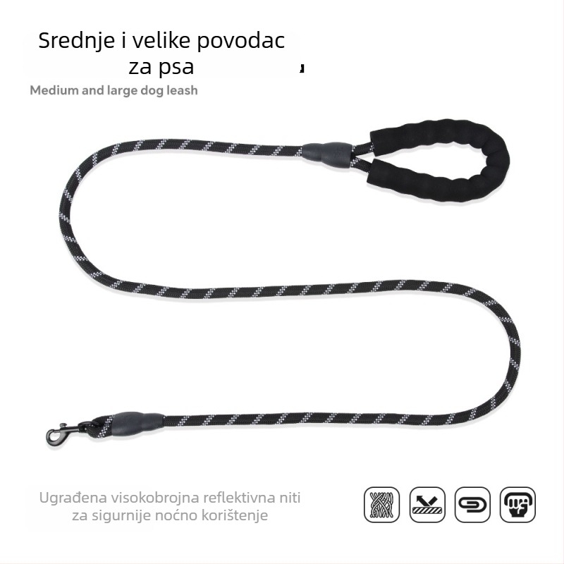 Povodac za psa - elastičan, reflektivan, poliesterski (Značka FAX)