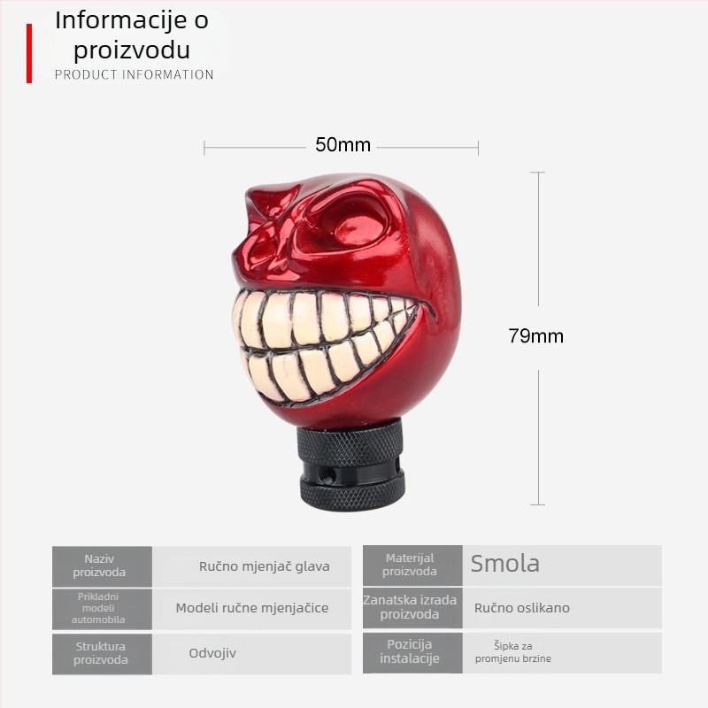 Glava mjenjača za ručnu transmisiju – univerzalna kompatibilnost, model Gear Shift Head, marka Xinrui taixuan
