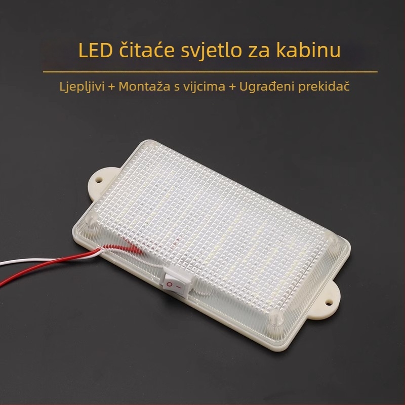 Xingcheng LED krovno svjetlo za automobil s lampom za čitanje, 12/24V, 15W