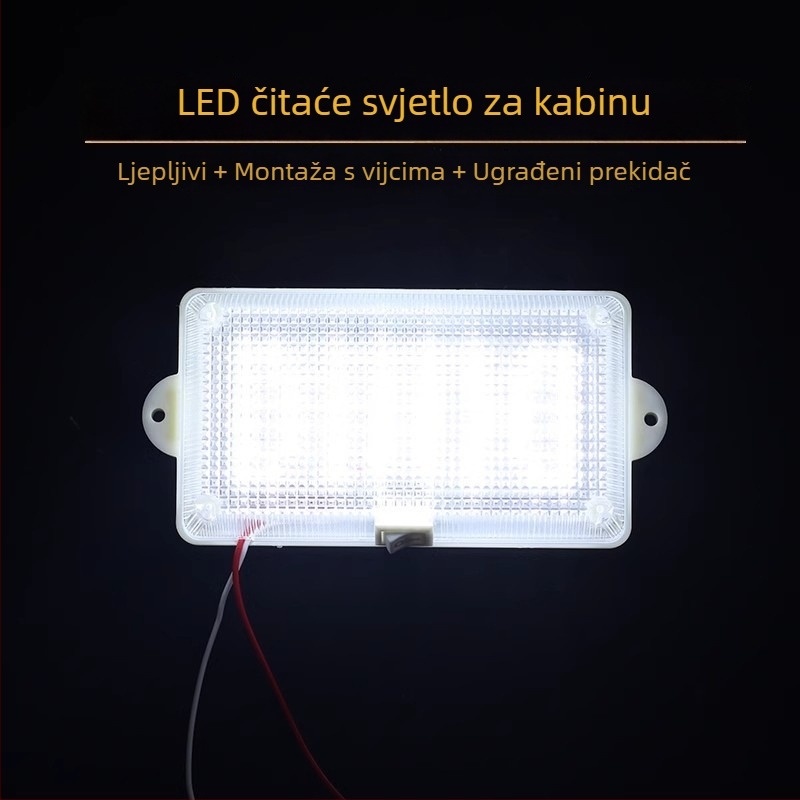 Xingcheng LED krovno svjetlo za automobil s lampom za čitanje, 12/24V, 15W