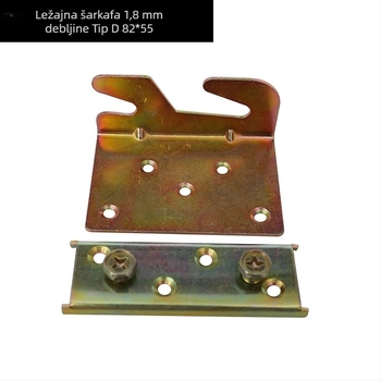 Kuka za krevet, čelik Q235, elektroplirano, moderan minimalistički stil za kutni okvir kreveta