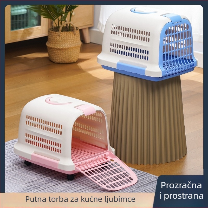 Torba za prijevoz mačaka, prijenosna i prozračna, tvrdi PP kućište, marka CUUKIEE