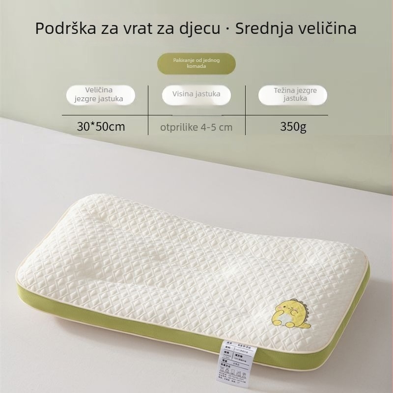 Dječji jastuk za podršku vrata, pravokutnog oblika, punilo od poliester vlakana, navlaka od sintetičke tkanine