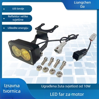 Off-road LED pomoćna svjetla — svjetla za maglu, reflektori i LED strobe svjetla na krovu, aluminijska legura, 12-80V, opća kompatibilnost, Good time