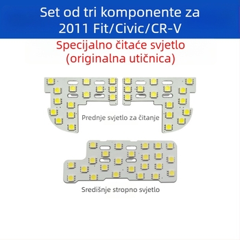 LED unutarnje svjetlo za čitanje – set za Honda 11. generacije Fit/Civic, tri komada, 12V, 3W, LED 5050