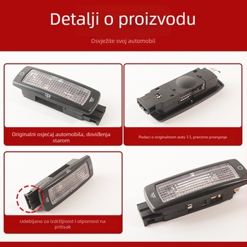 Zadnje krovno svjetlo za čitanje – Sokamai, plastika, dio 3B0947291, kompatibilno s Tiguan, Passat, Sharan, Golf 4, Bora