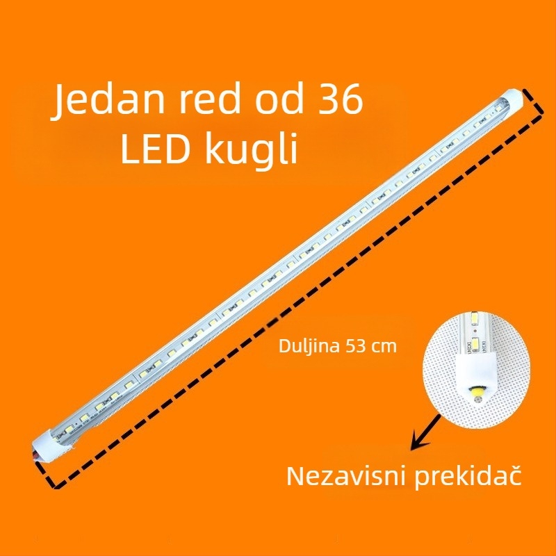 LED krovno svjetlo za kamione, jednostrano 36 LED, 12W, 12–24V, aluminijski substrat.