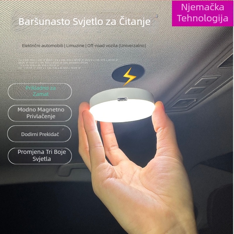 LED lamp za čitanje unutarnjeg osvjetljenja vozila, LED izvor, snaga 2W, napon 5V, svjetlosni tok 5000 lm