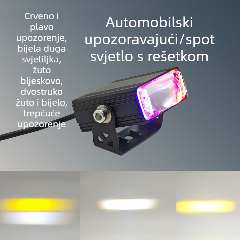 LED svjetlo na krov automobila i motocikala, model V93, 12V, LED izvor svjetla, galvanizirano kućište