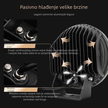 LED 320W prednje svjetlo za off-road vozila, IP68, 17600 lm, 9-32V DC
