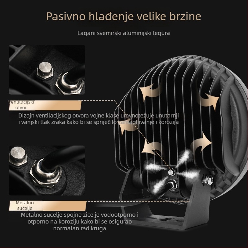 LED 320W prednje svjetlo za off-road vozila, IP68, 17600 lm, 9-32V DC